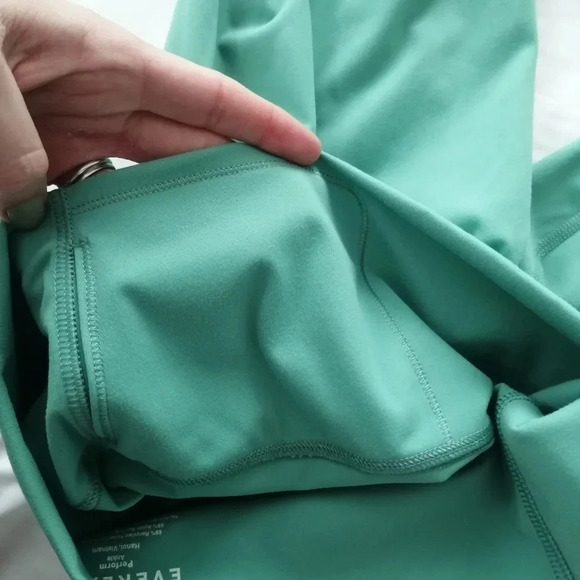 Everlane Perform Ankle High Rise Leggings in Dark Mint Green Medium - Picture 10 of 14